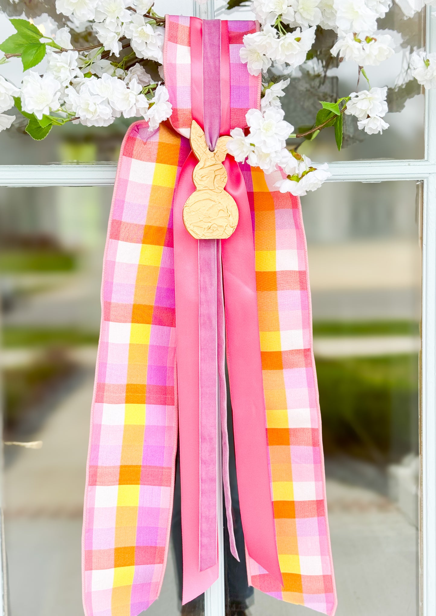 Cottontail Cherry Blossom Wreath And Sash