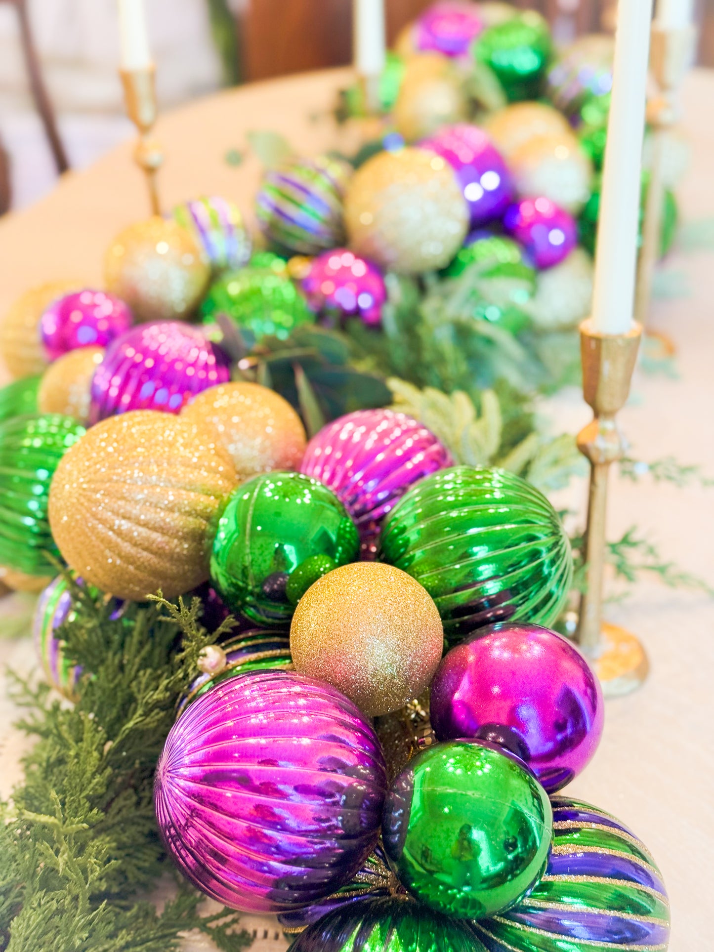 Mardi Gras Tablescape