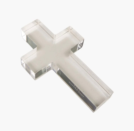 ANNE NEILSON- Large Acrylic Cross Weight