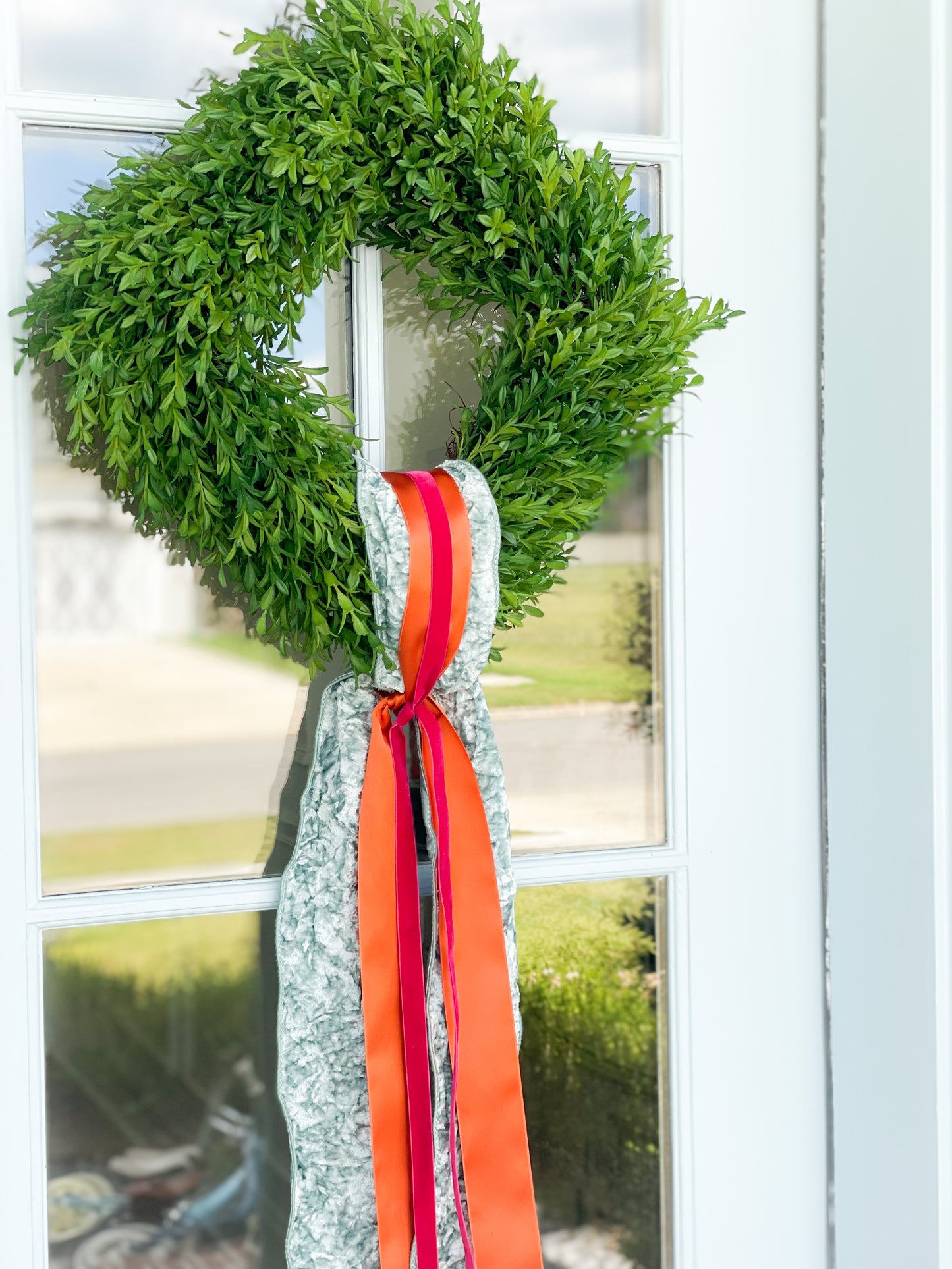 The Grateful Layered Sash And Tea Leaf Wreath