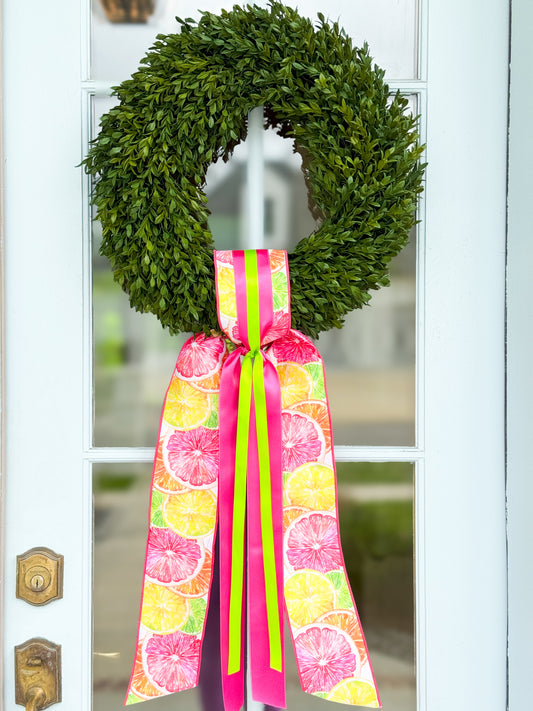 The Summer Citrus Wreath And Sash