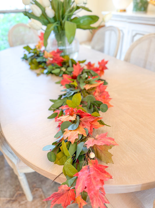 Fall Mixed Eucalyptus & Maple Garland