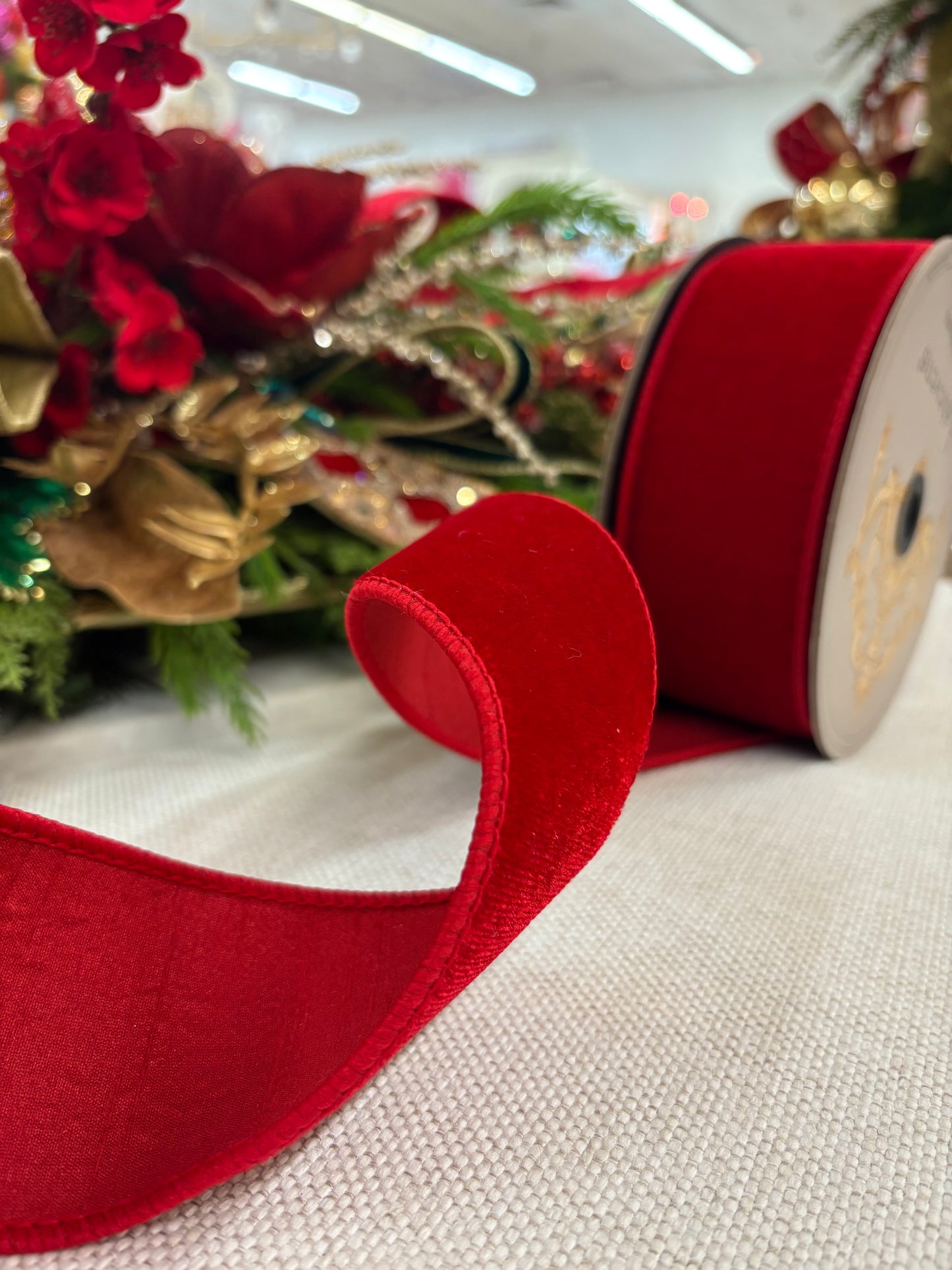 2.5” x 10yds Red velvet