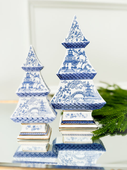 Blue Chinoiserie Tree Set