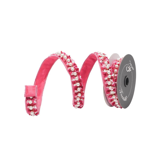 Chenille Pearls Ribbon