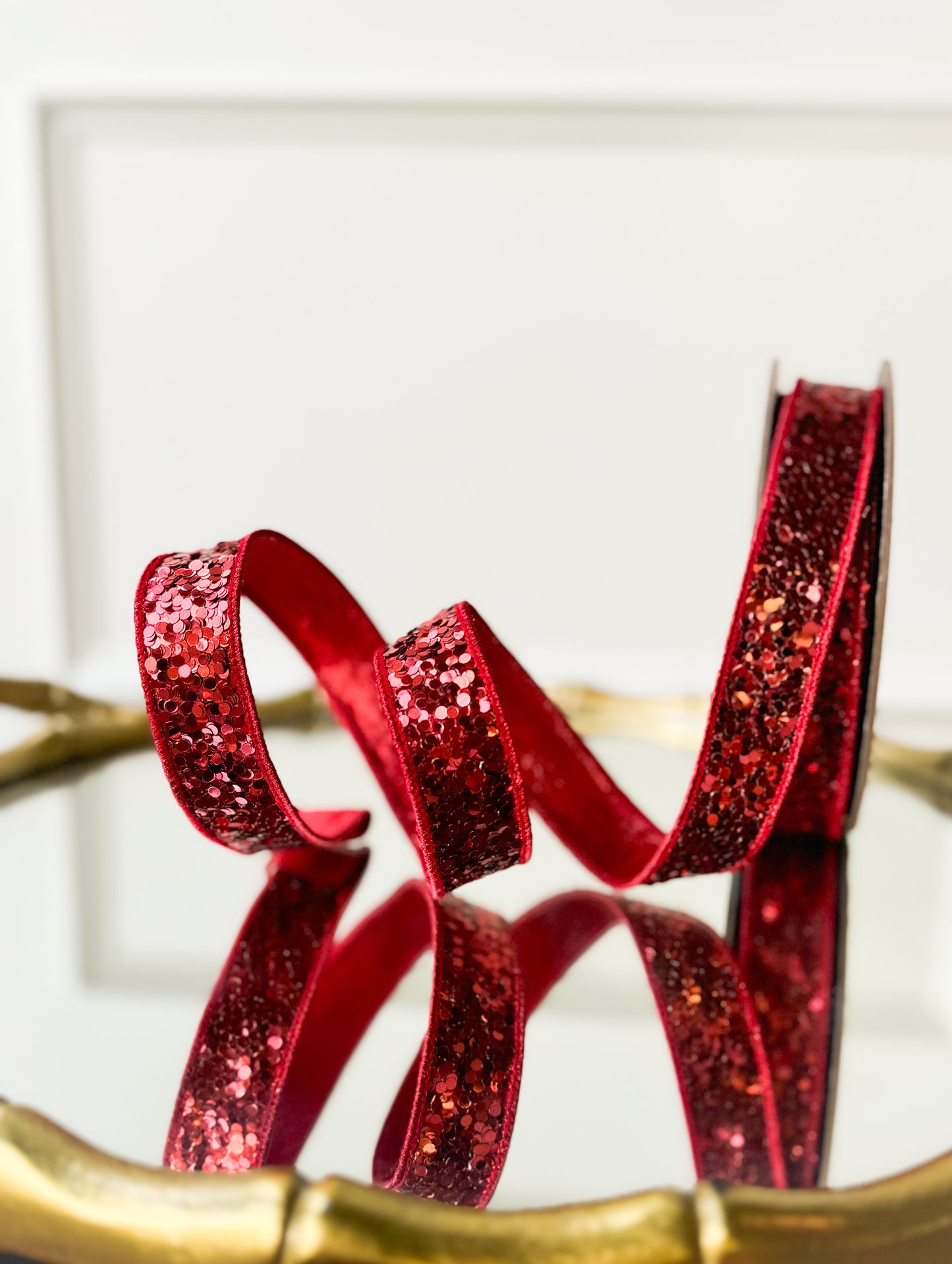 Red Glitter Ribbon