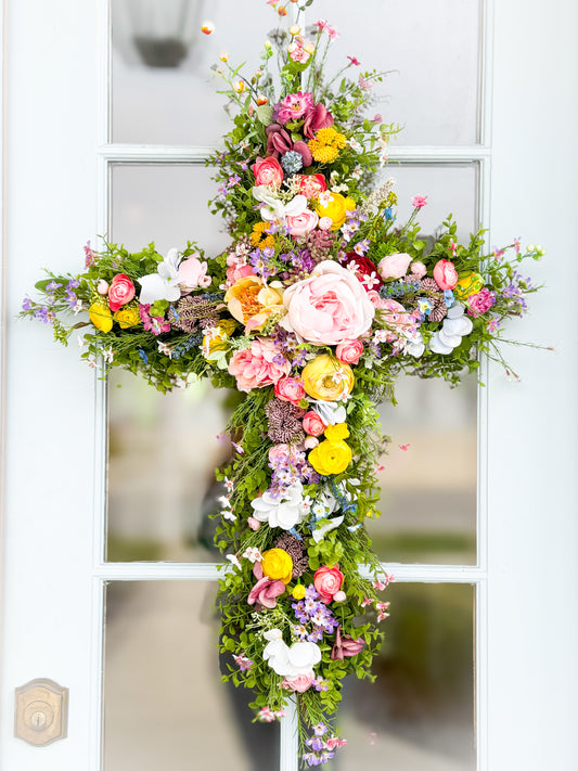 The Bloom Cross Wreath