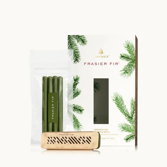 THYMES Frasier Fir Aromatic Car Diffuser & Refill
