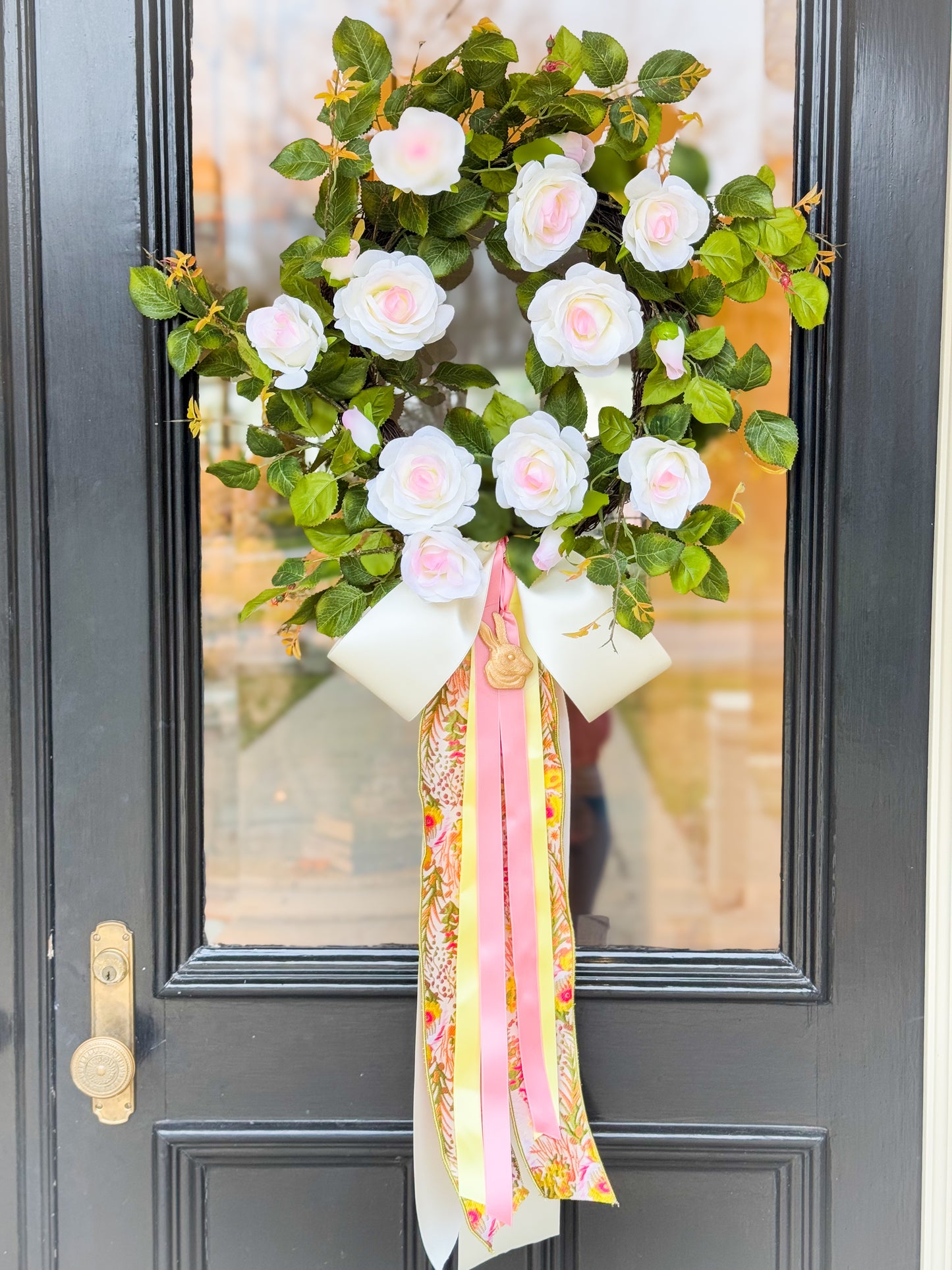 Bloom Rose Wreath And Bow