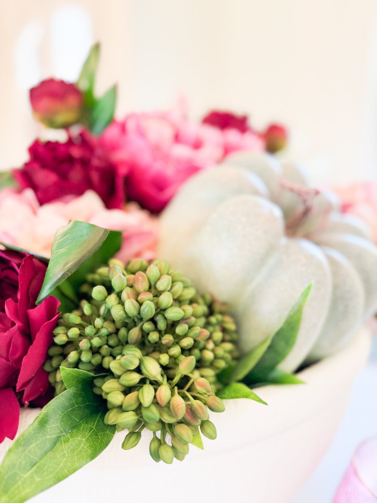 Peony Harvest Fall Décor Box