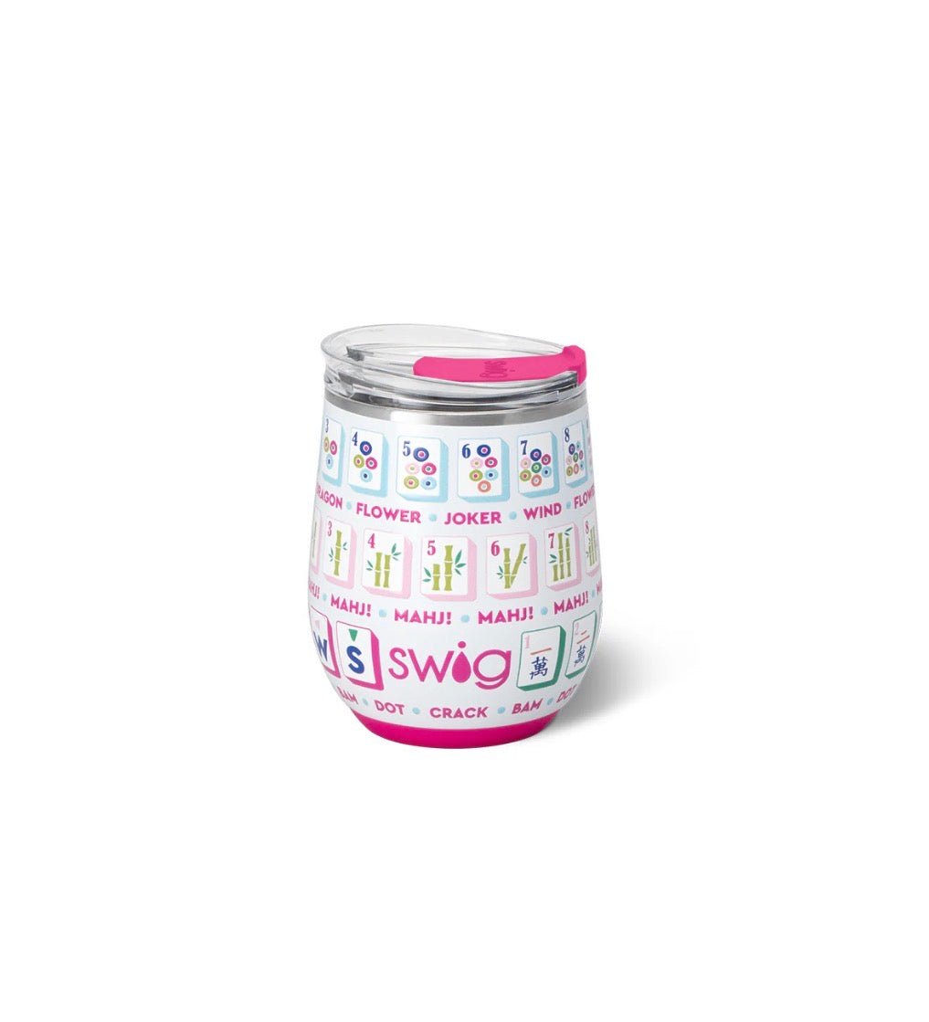 SWIG Mahjong Stemless Wine Cup 12oz