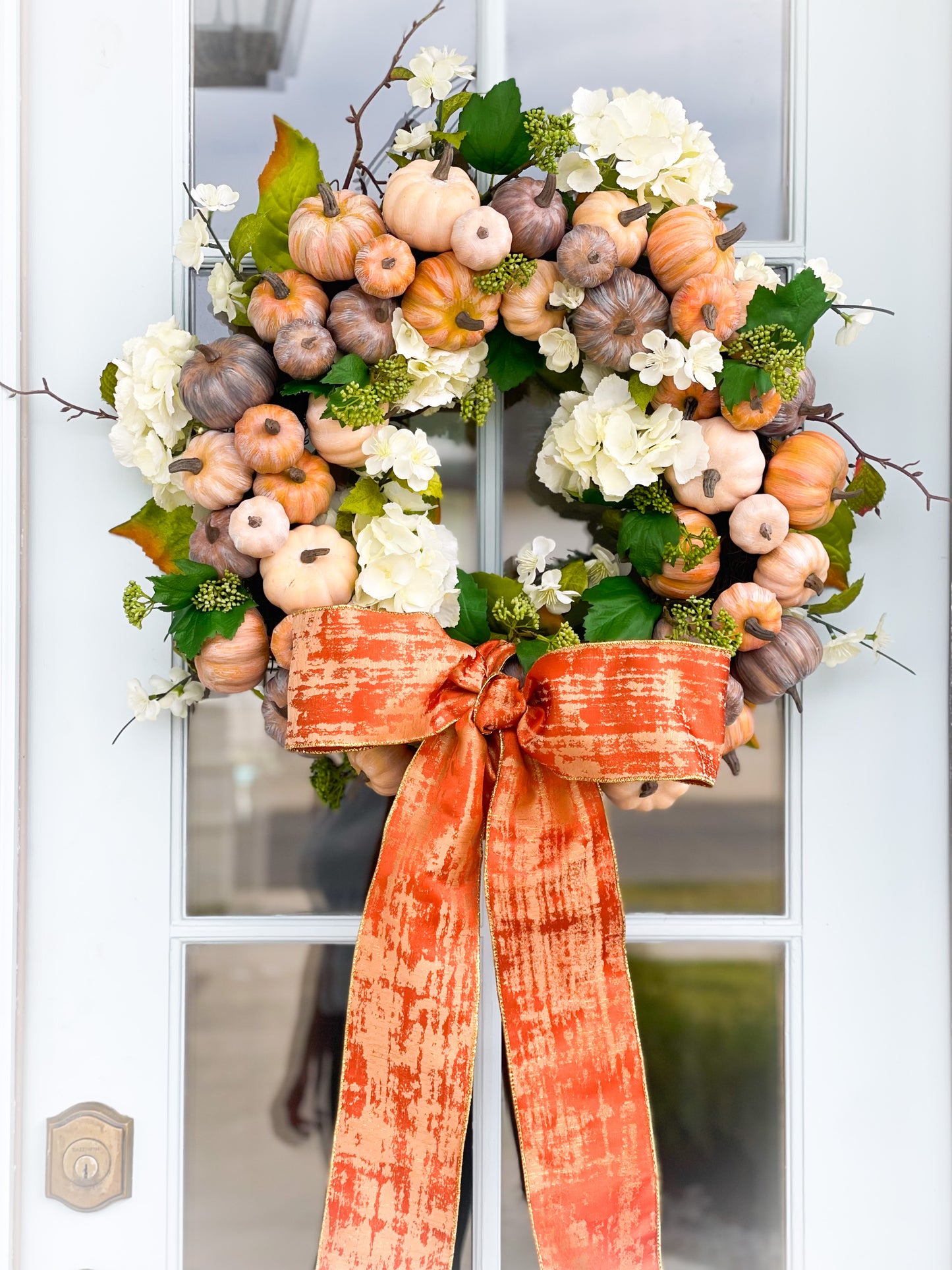 Mixed Pumpkin Wreath