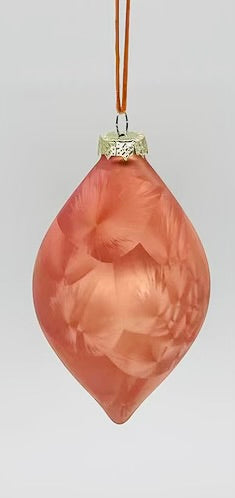 100mm glass satin finish finial, sunset
