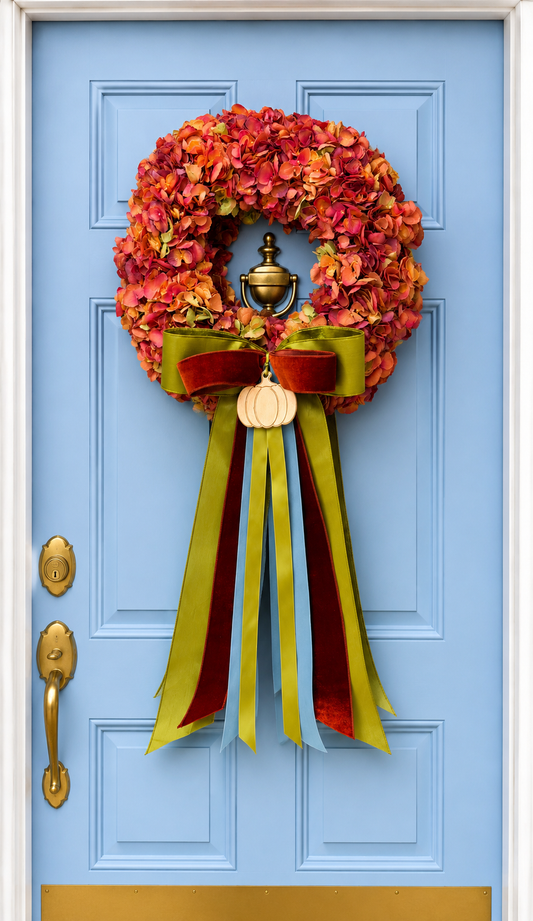 Golden Spice Hydrangea Wreath