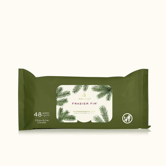 THYMES Frasier Fir All Purpose Cleansing Wipes 48ct