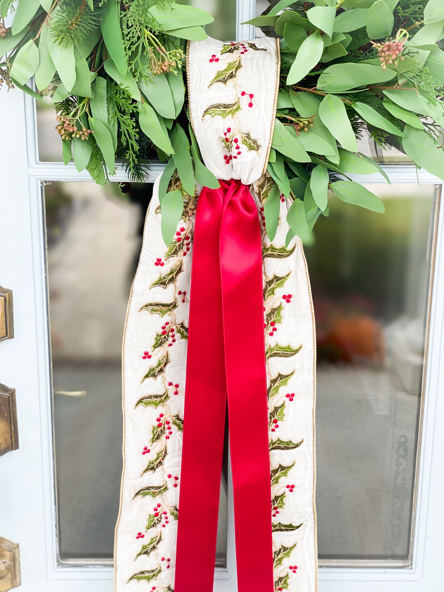 The Yuletide Eucalyptus Wreath And Garland Front Door Blanc Box