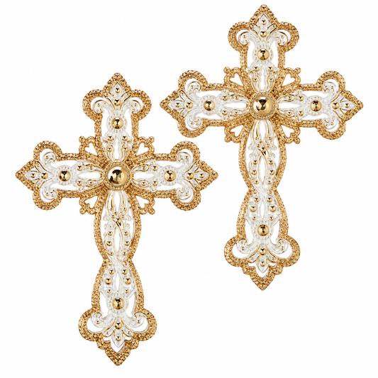 5" Jeweled Cross Ornament