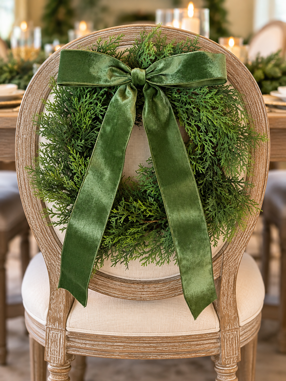 Olive Luxury Velvet Tie-On Bow