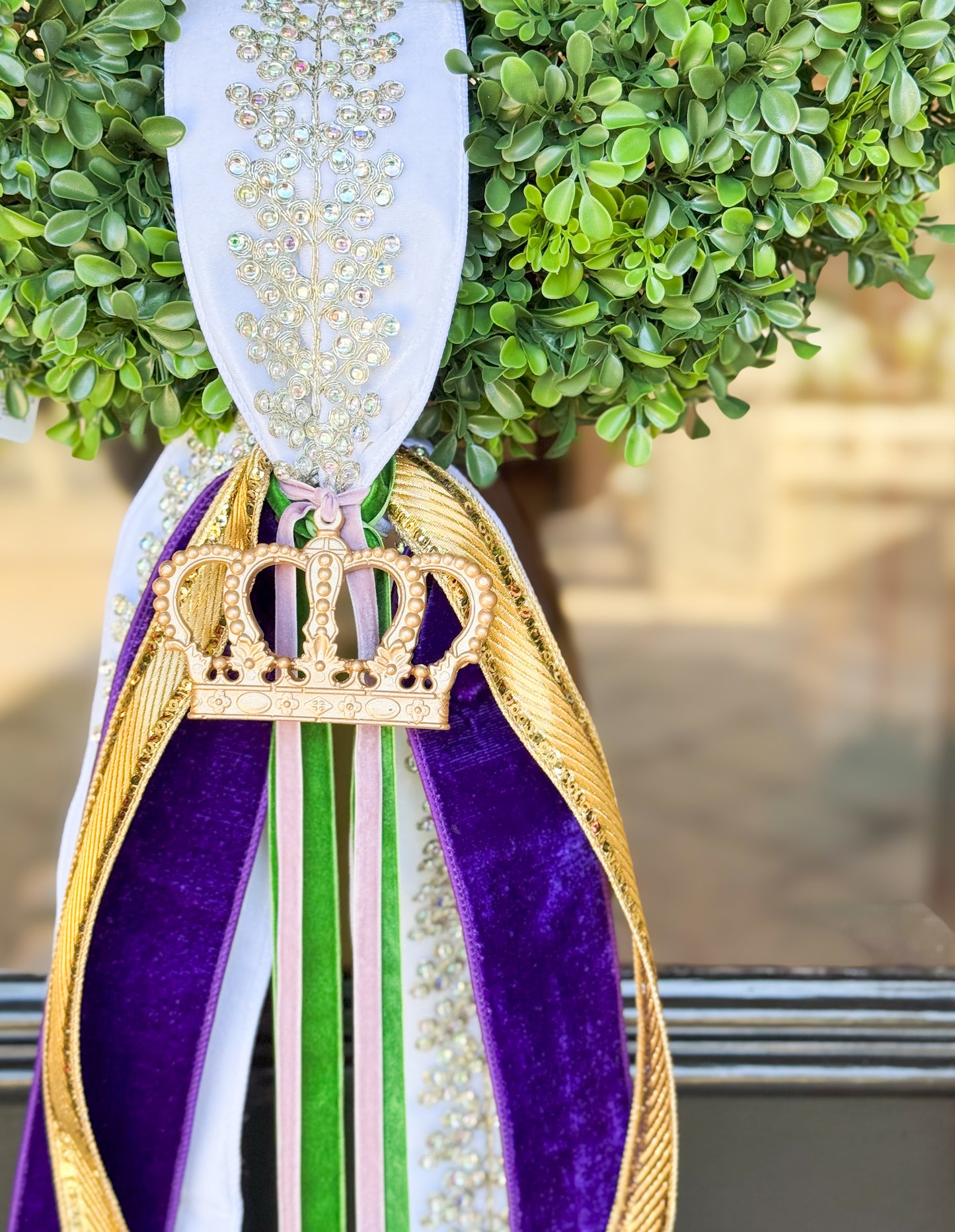 Queen Of The Krewe Wreath