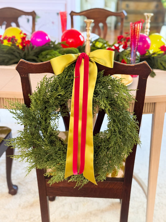 The Fleur Noel Christmas Bow Wreath