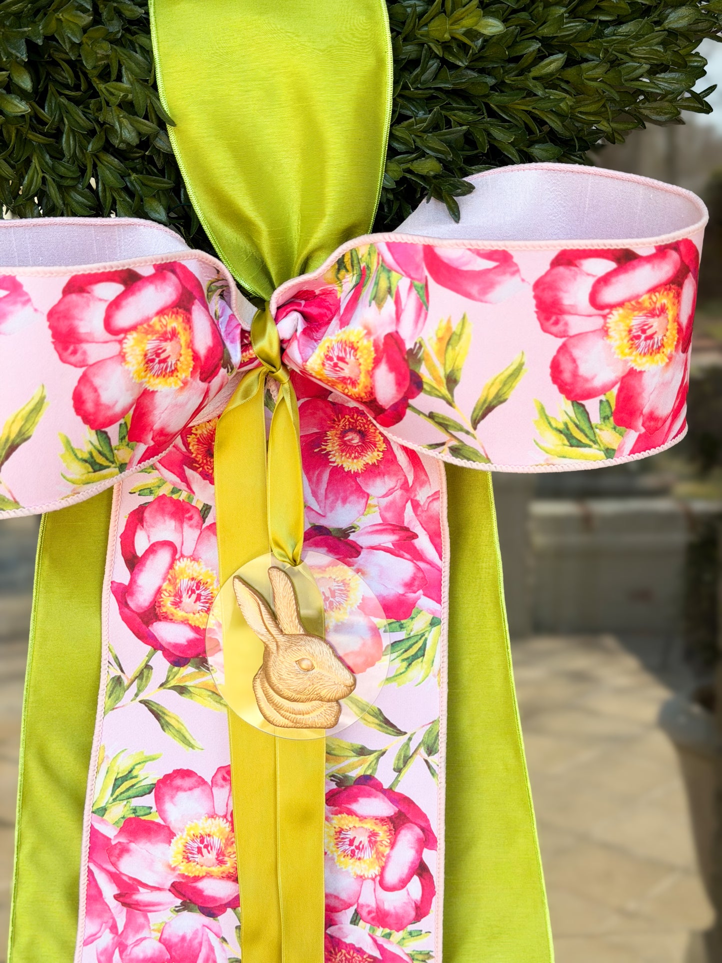 Petals & Peony Bunny Wreath