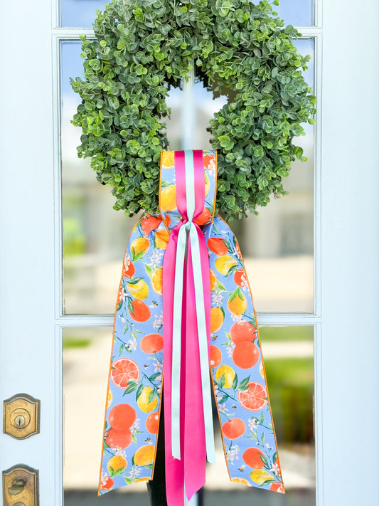 The Summer Citrus Wreath And Sash