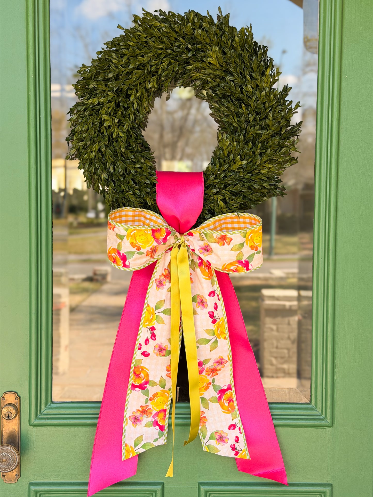Golden Garden Bunny Wreath