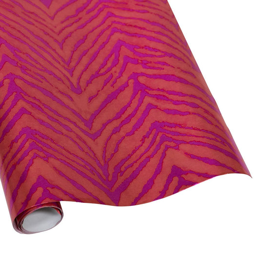 Go Wild Fuchsia & Orange Foil Embossed Gift Wrapping Paper