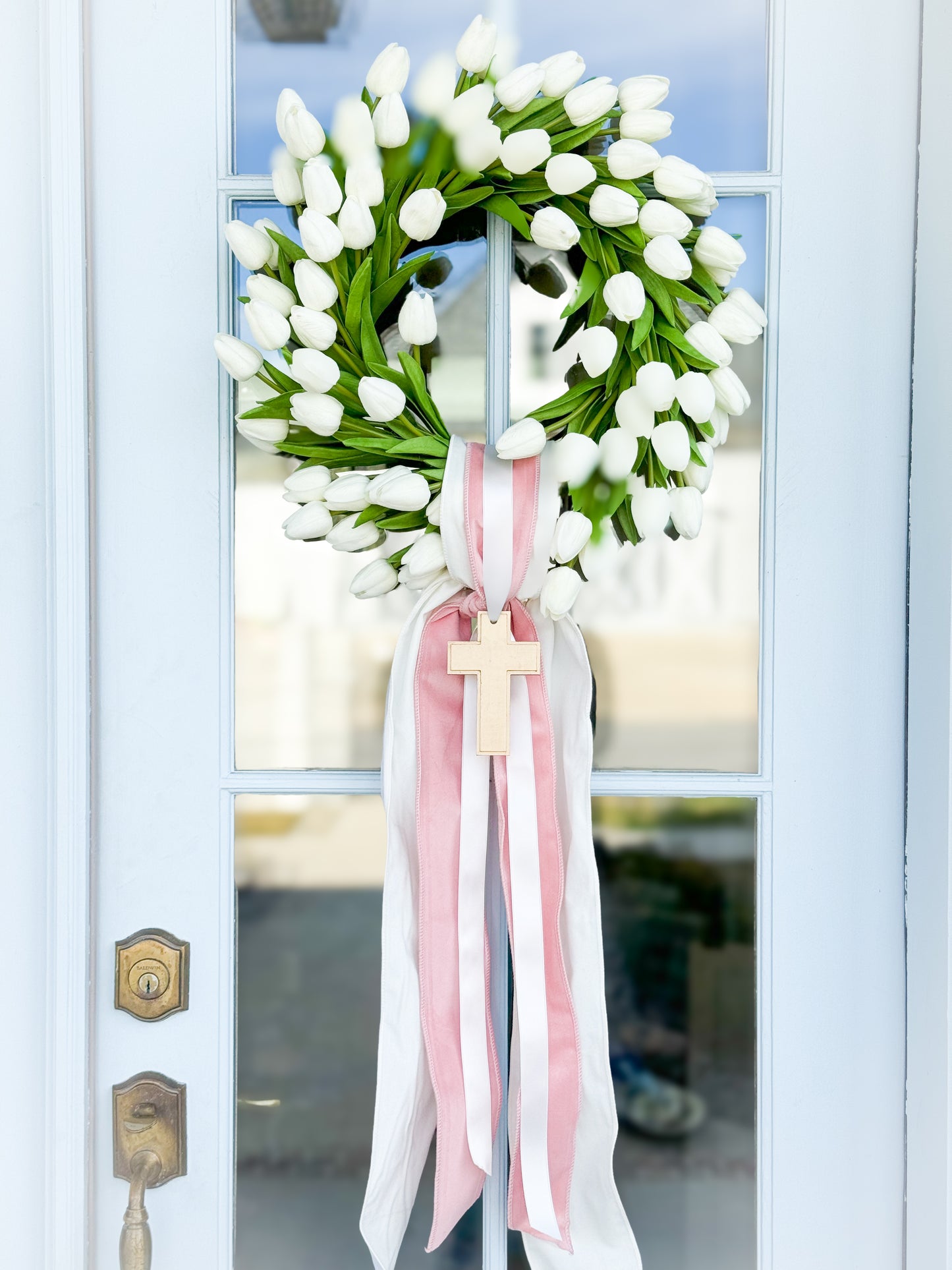 The Grace Tulip Wreath And Sash