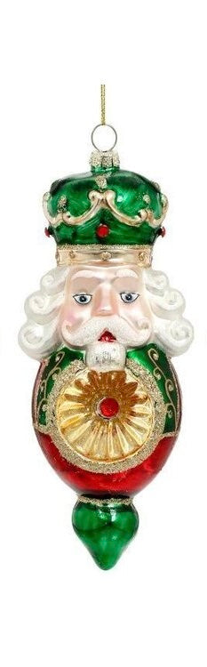 7” Glass Soldier Reflector Ornament