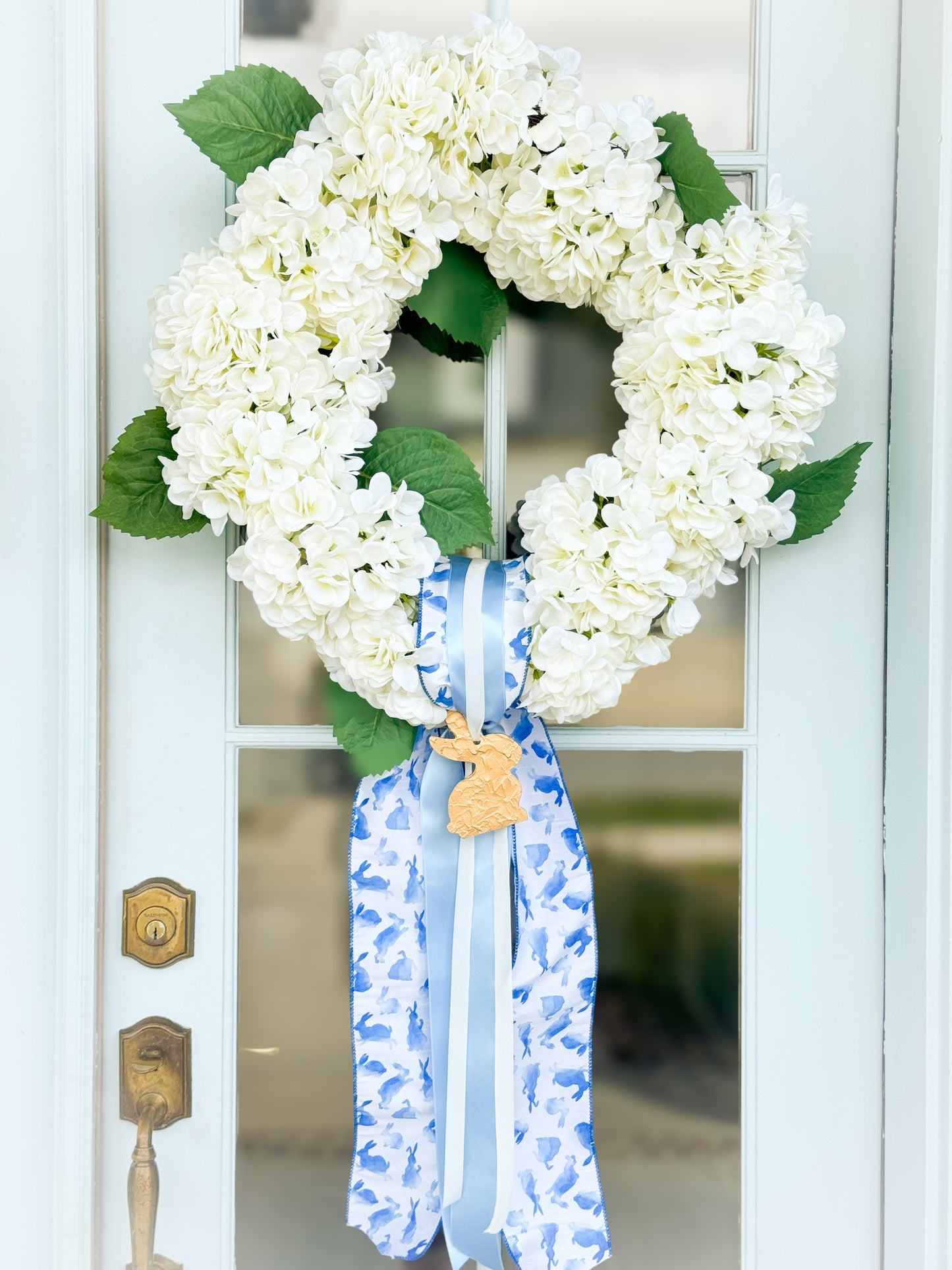 The Cottontail Hydrangea Wreath And Sash