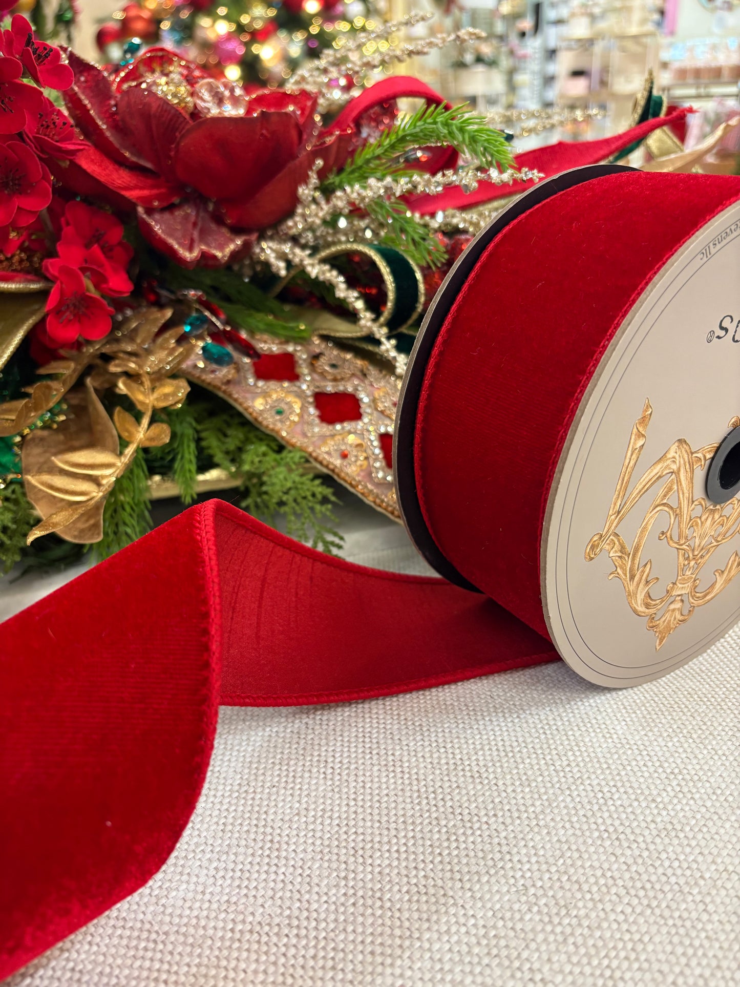 2.5” x 10yds Red velvet