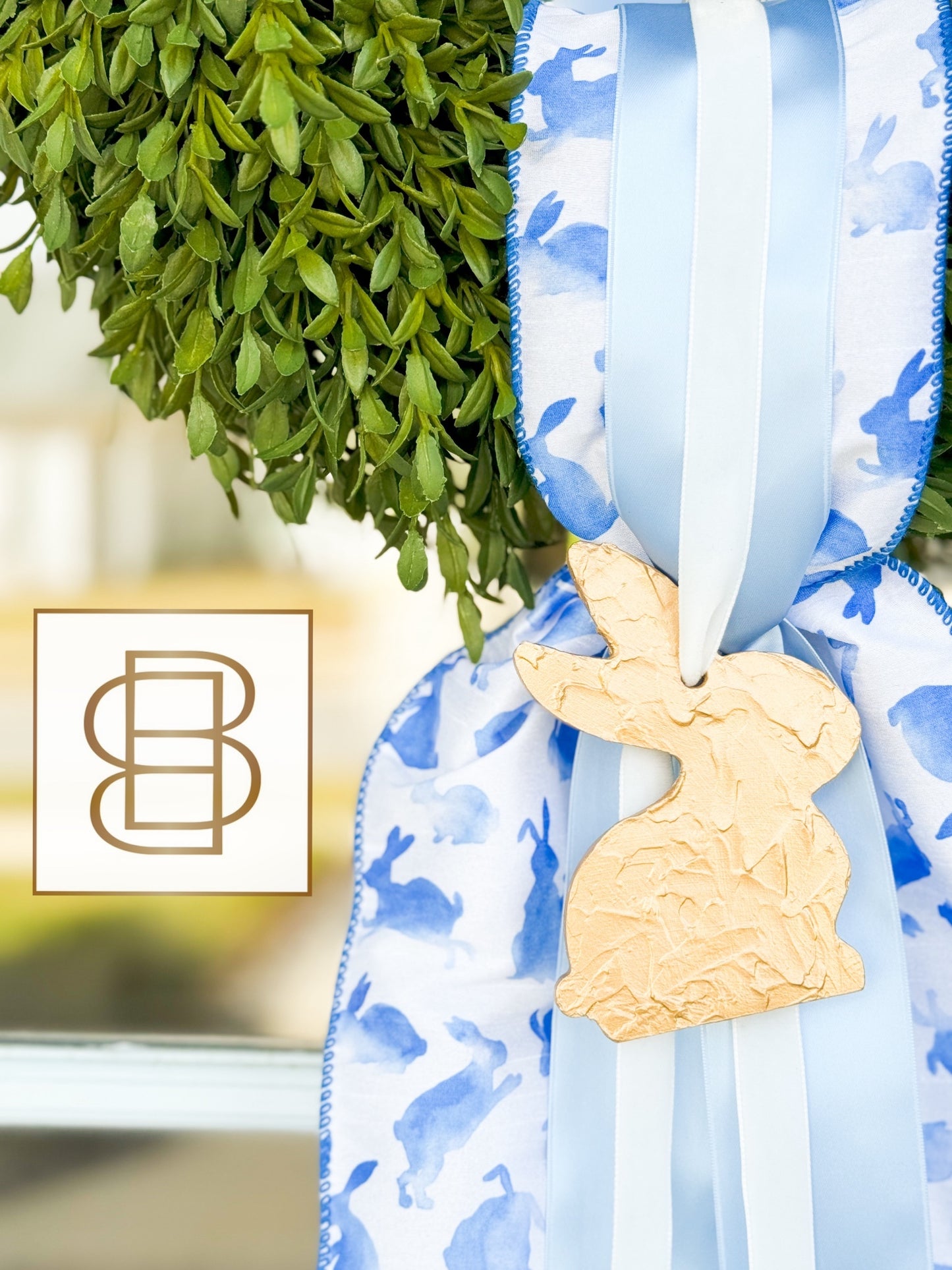 The Cottontail Tea Leaf Wreath And Sash