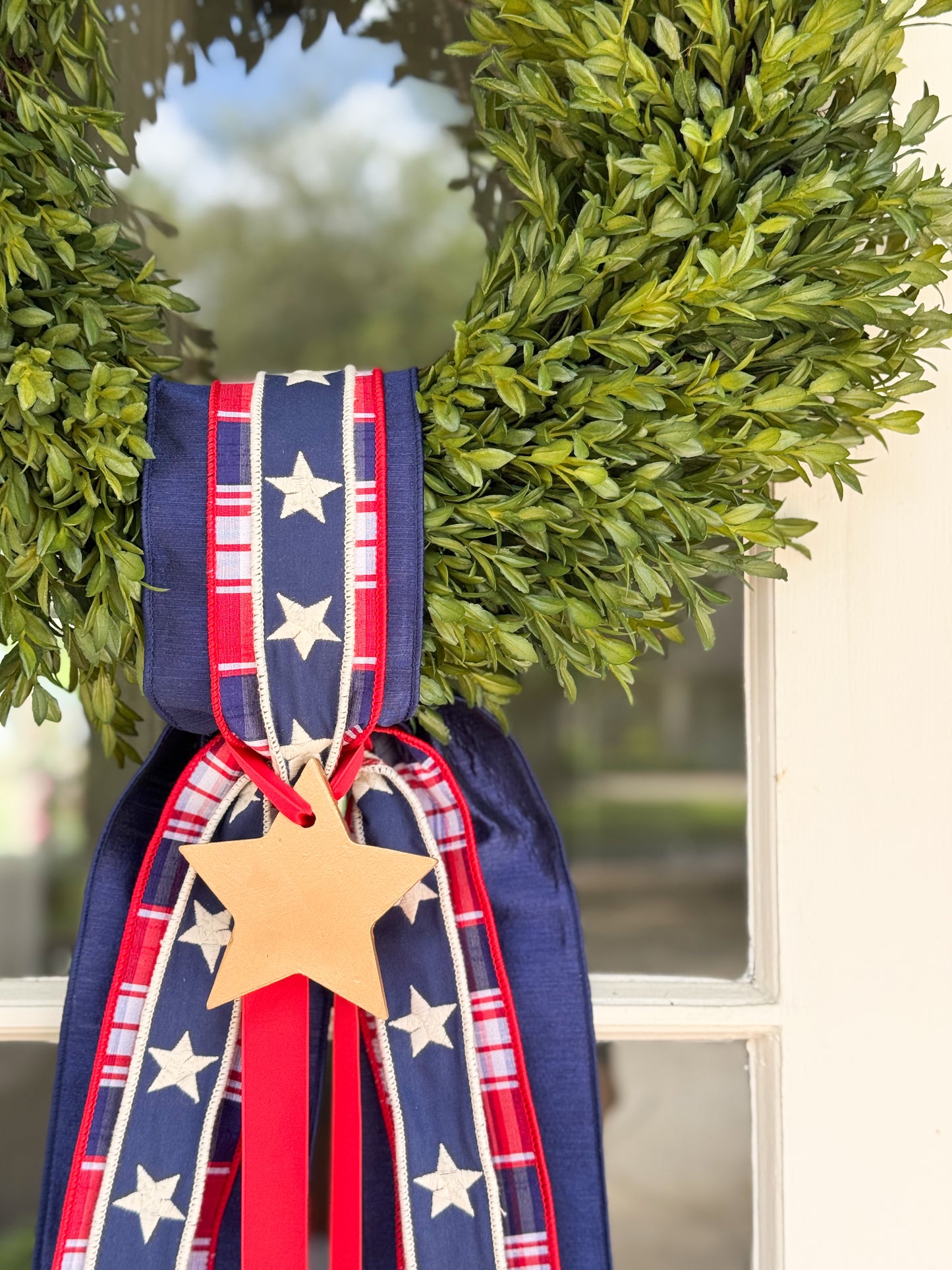 Heritage Star Garden Tea Leaf Wreath