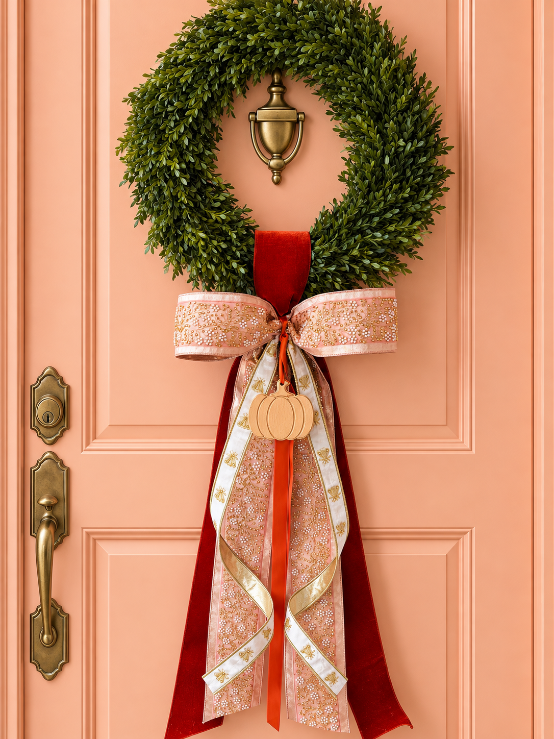 Rose & Honey Tea Leaf Wreath
