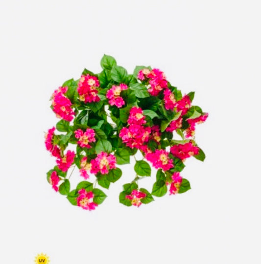 27" UV HANGING HYDRANGEA PLANT