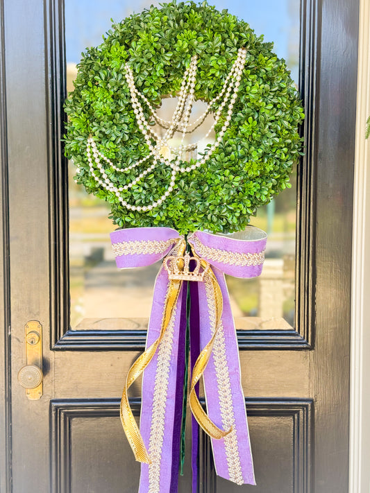 Queen Of The Krewe Wreath