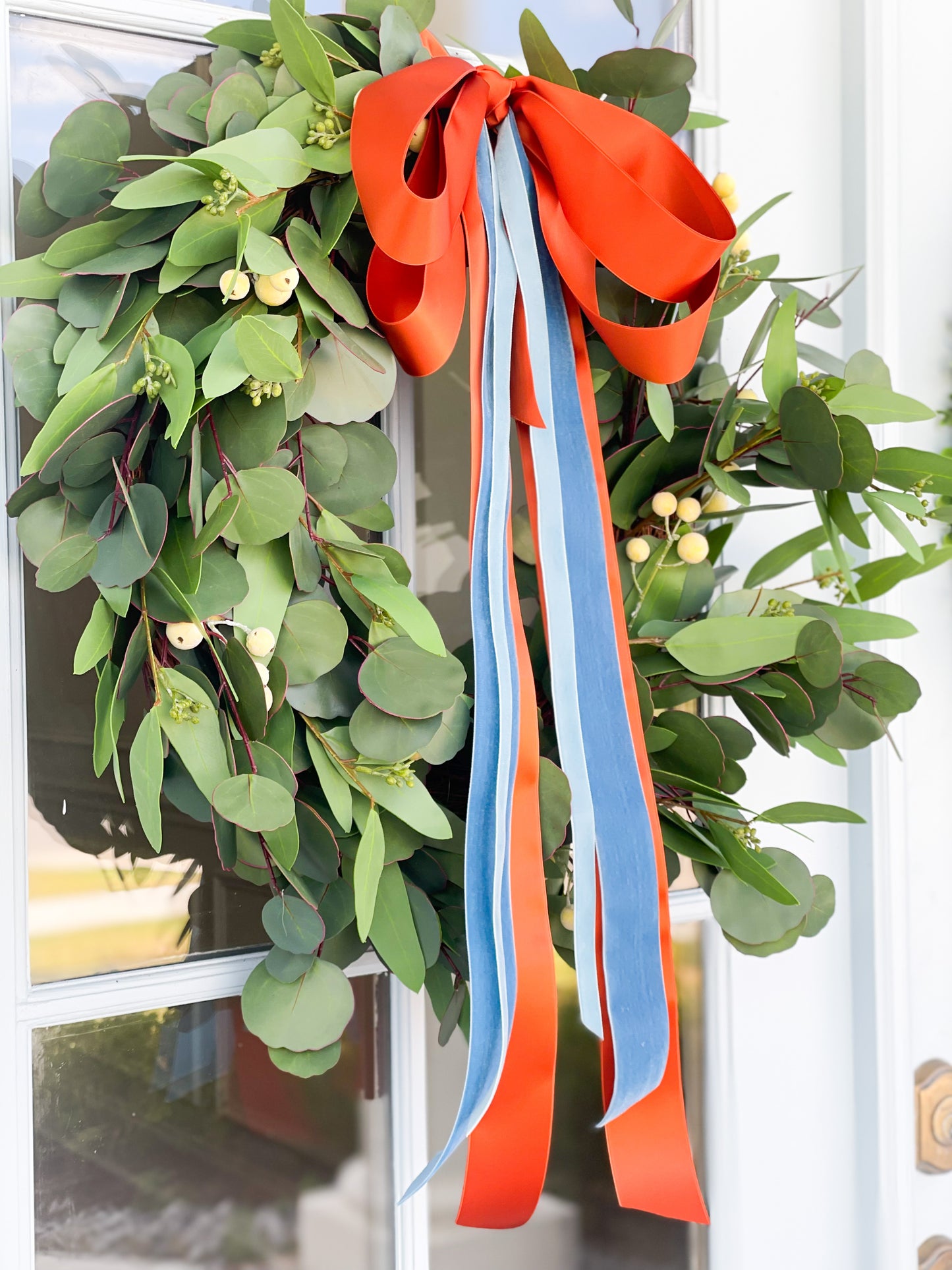 Bountiful Bow Lux And Eucalyptus Wreath