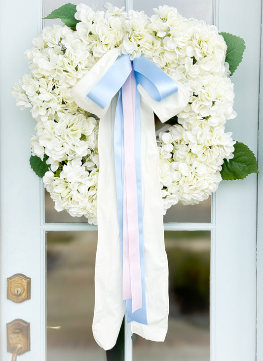 The Blissful Bow Hydrangea Wreath