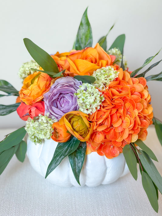 Amber & Amethyst Petal Pumpkin