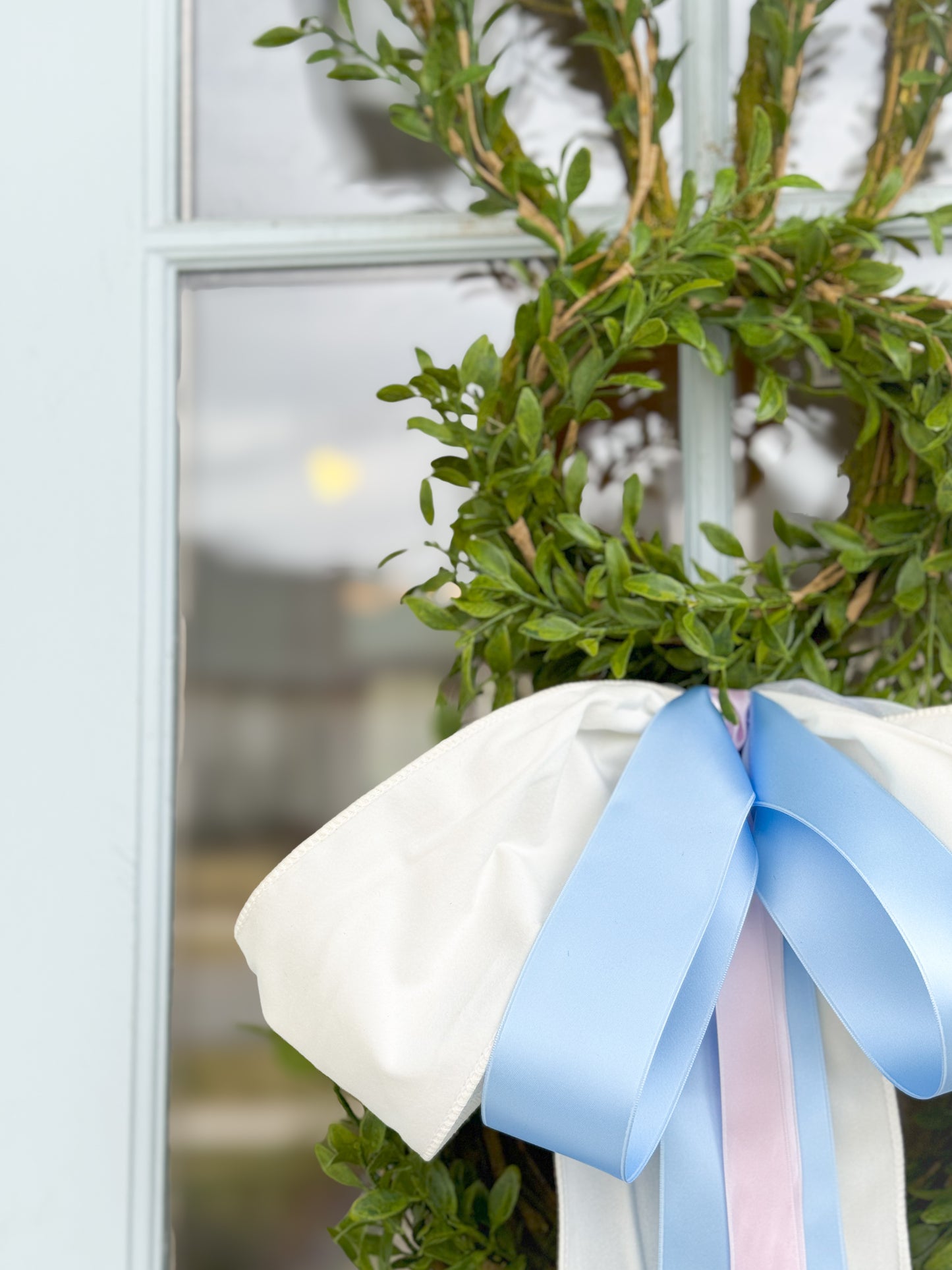 The Blissful Bow Bunny Wreath