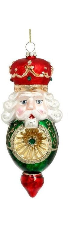 7” Glass Soldier Reflector Ornament