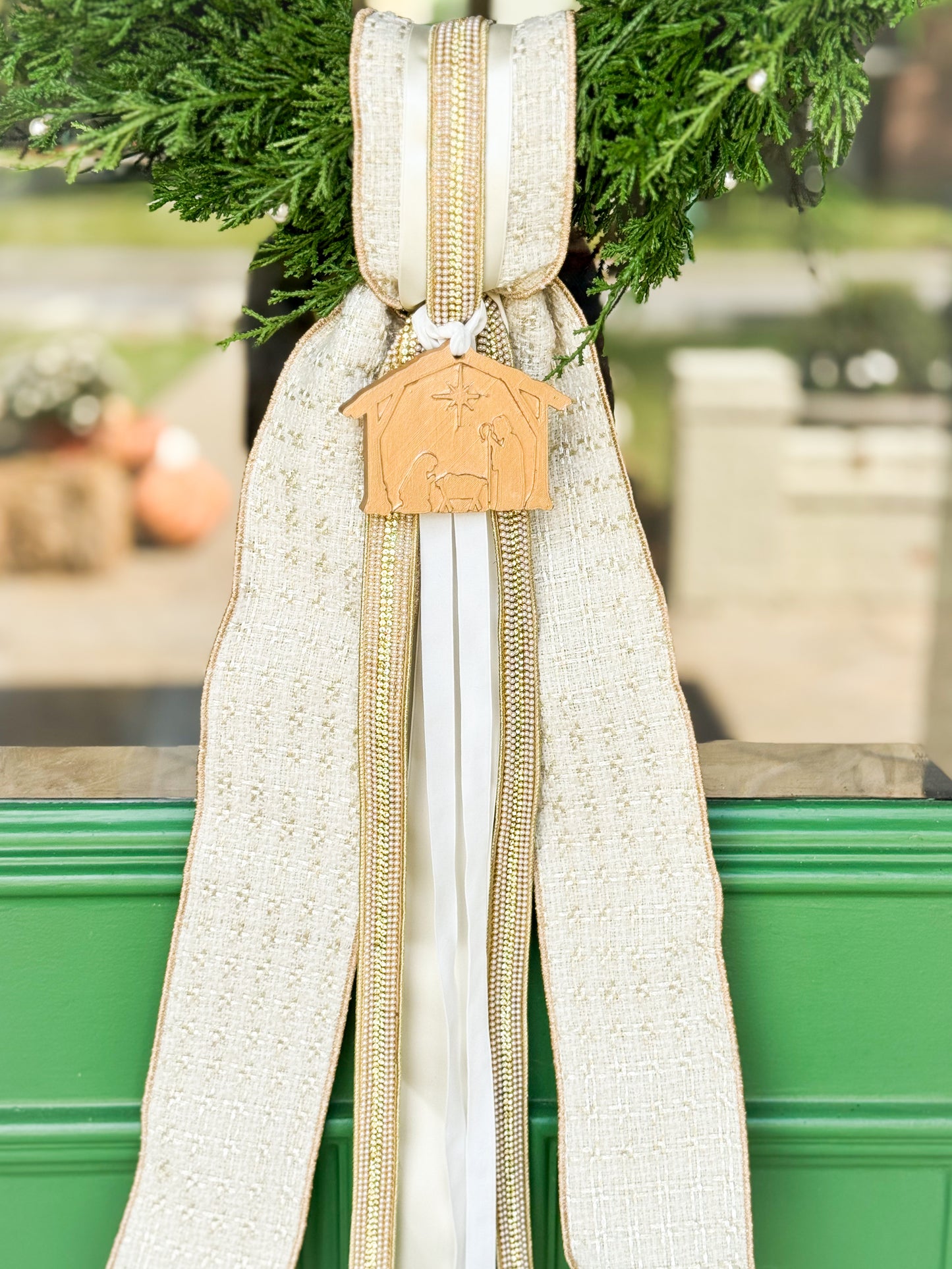 Silent Night Nativity Wreath