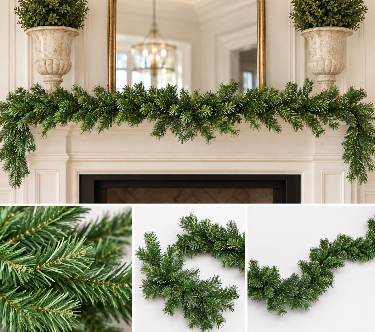 Pine base garland