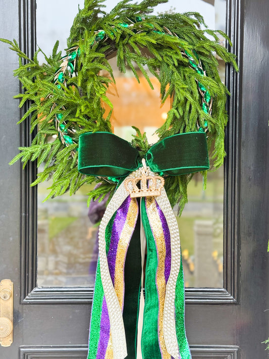 Queen of the Krewe Wreath