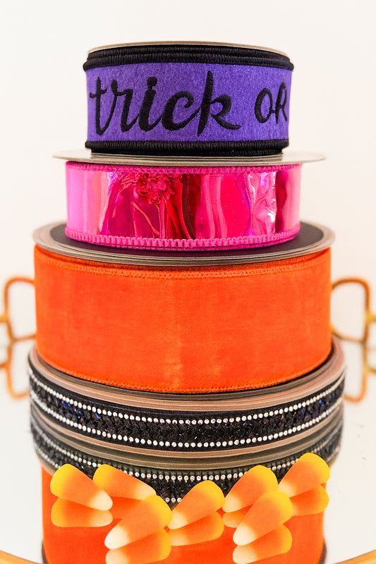 Candy Cauldron Halloween Ribbon Box