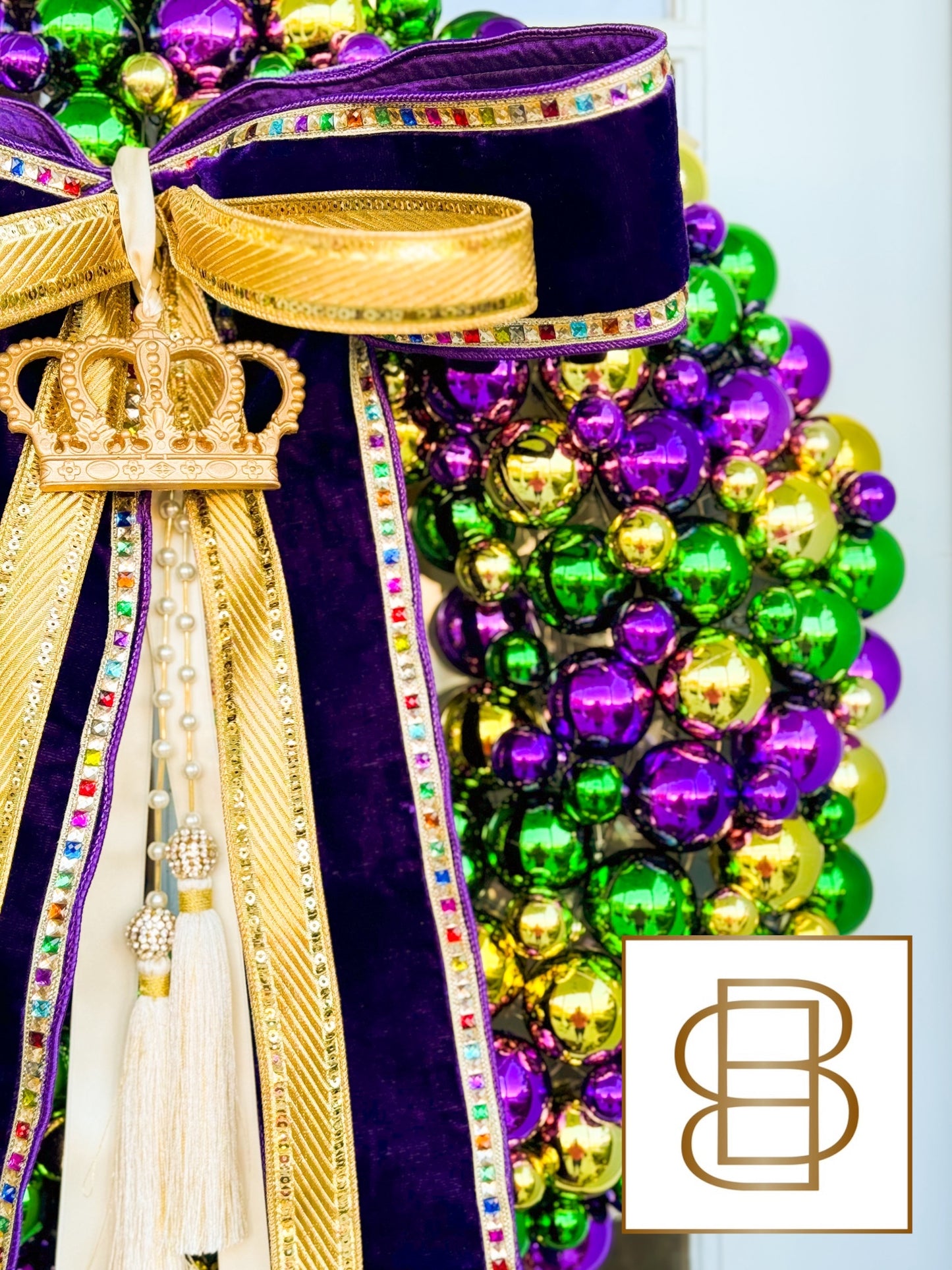 The Queen Of The Krewe Wreath And Bow