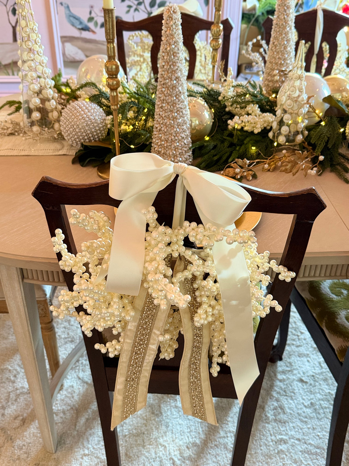Maison de Bella Petite Pearl Berry Wreath