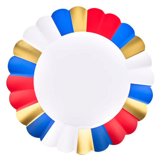 SOPHISTIPLATE Modern Patriotic Dinner Plates/8pk