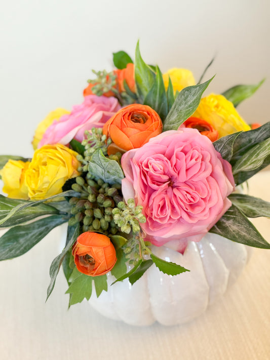 Medium Sunset Charm Pumpkin Arrangement